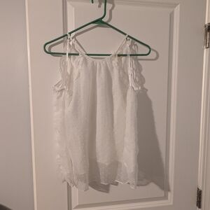 Miami White Lace Trim Top